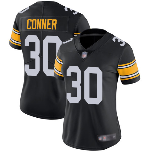 Women Pittsburgh Steelers Football 30 Limited Black James Conner Alternate Vapor Untouchable Nike NFL Jersey